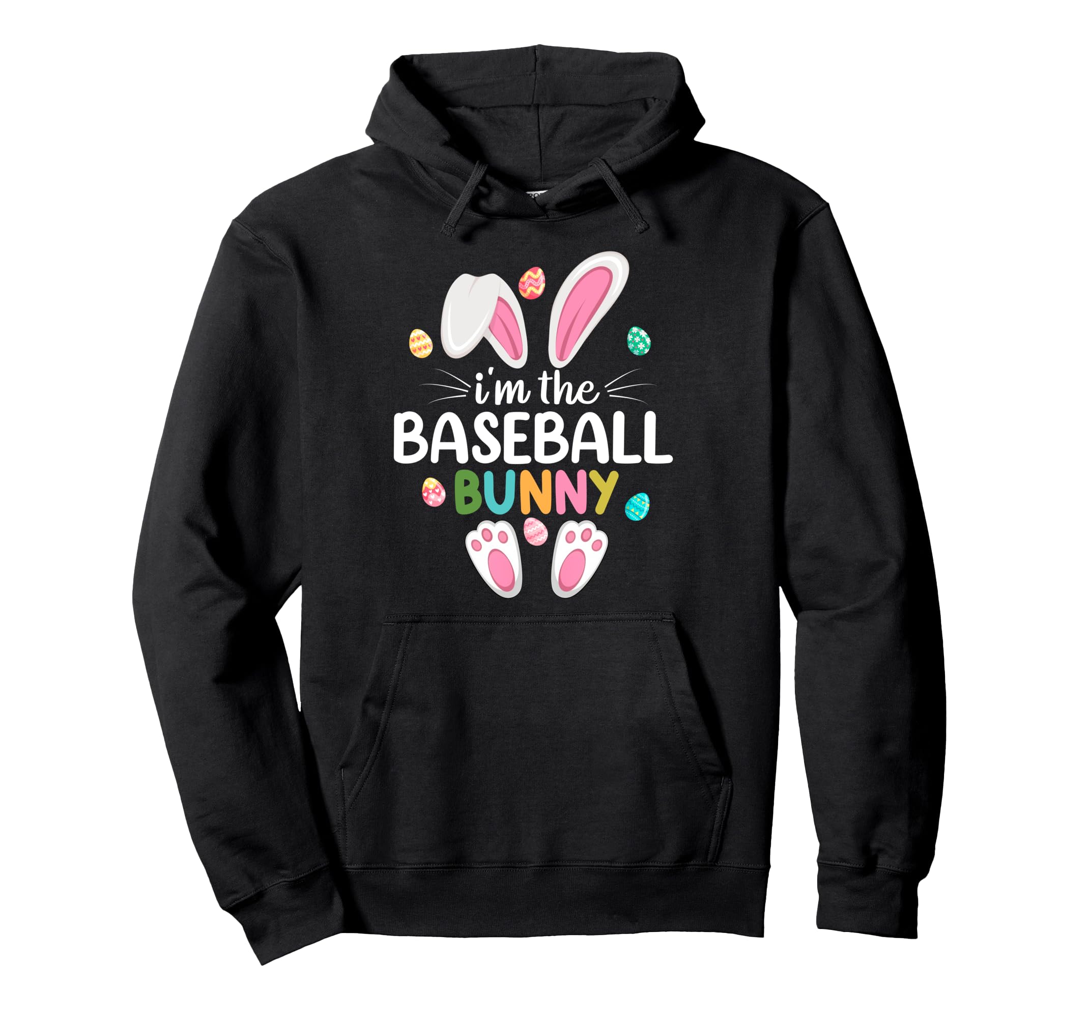 Im Baseball Bunny Matching Family Hoodie - Fun Novelty Design Men Women - T-Shirt, Sweatshirt, Hoodie