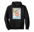 Surfing Peach Soda Japanese Waves Hoodie - Casual Everyday Wear for Adults - T-Shirt, Sweatshirt, Hoodie