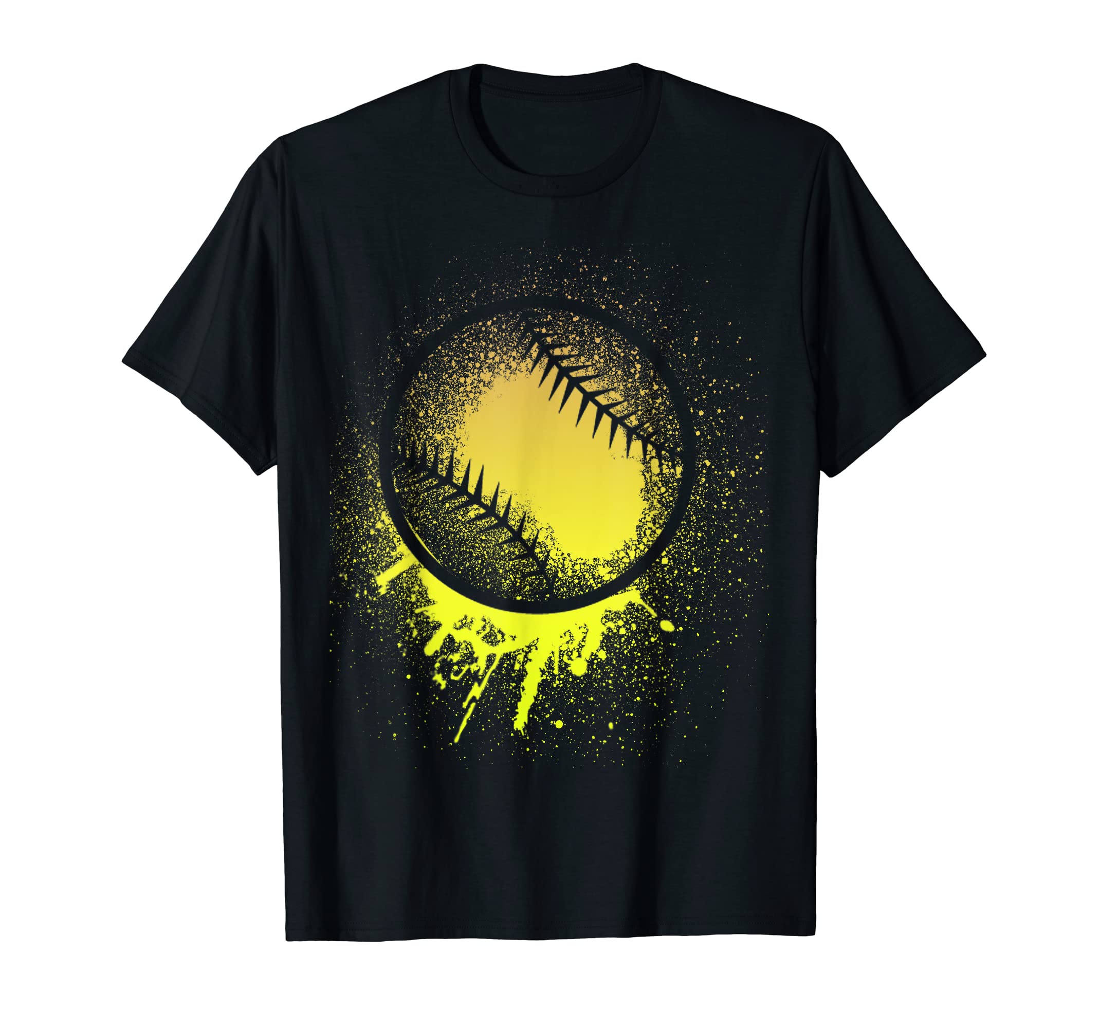 Baseball Yellow Funny Baseball Lover T-Shirt - Minimalist Print for Adults - T-Shirt, Sweatshirt, Hoodie