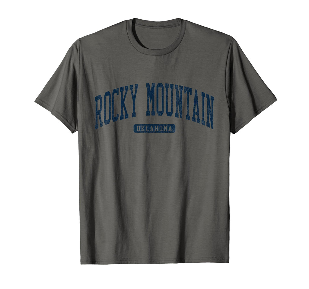 Rocky Mountain Oklahoma Ok College T-Shirt - Casual Everyday Wear Unisex - T-Shirt, Sweatshirt, Hoodie