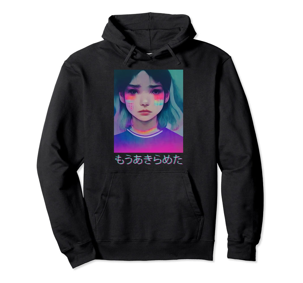 Japanese Vaporwave 80S Sad Anime Im Hoodie - Custom Art Print for Adults - T-Shirt, Sweatshirt, Hoodie