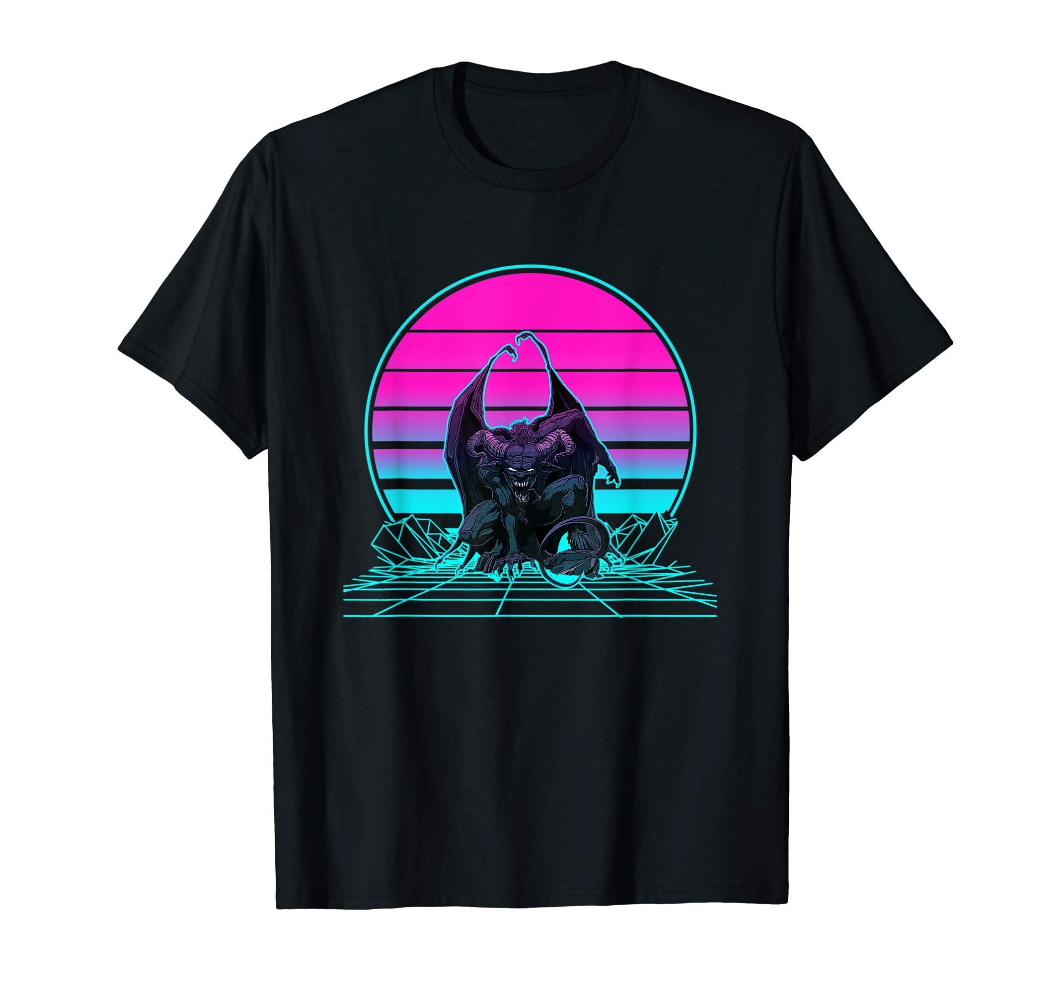 Sunset Gargoyle T-Shirt - Fun Novelty Design Unisex - T-Shirt, Sweatshirt, Hoodie