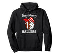 Busy Raising Ballers Funny Football Hoodie - Fun Novelty Design for Adults - T-Shirt, Sweatshirt, Hoodie