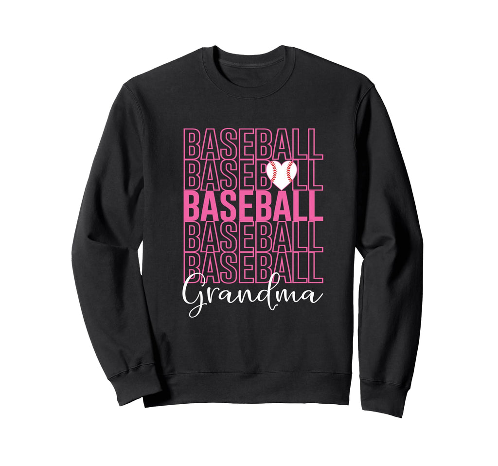 Baseball Grandma Sweatshirt - Casual Everyday Wear for Adults - T-Shirt, Sweatshirt, Hoodie