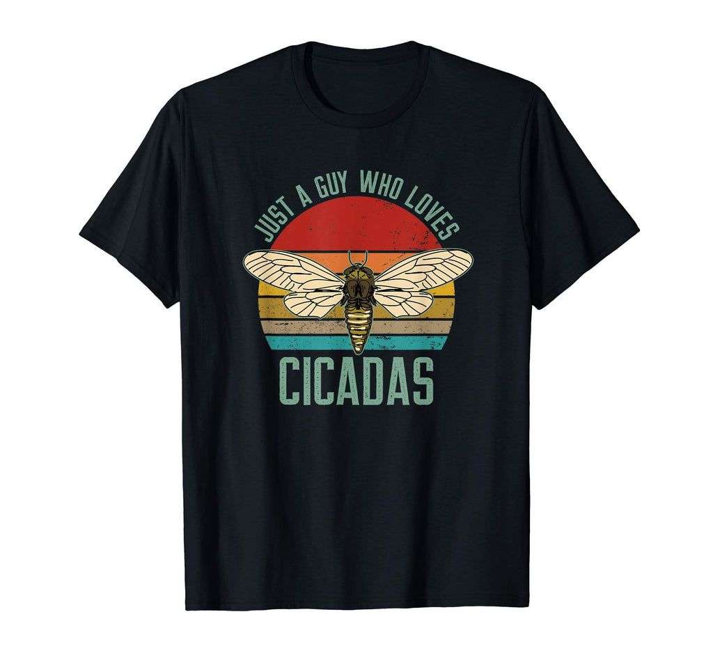 Just Guy Who Loves Cicadas Brood X Sunset T-Shirt - Trendy Graphic Unisex - T-Shirt, Sweatshirt, Hoodie