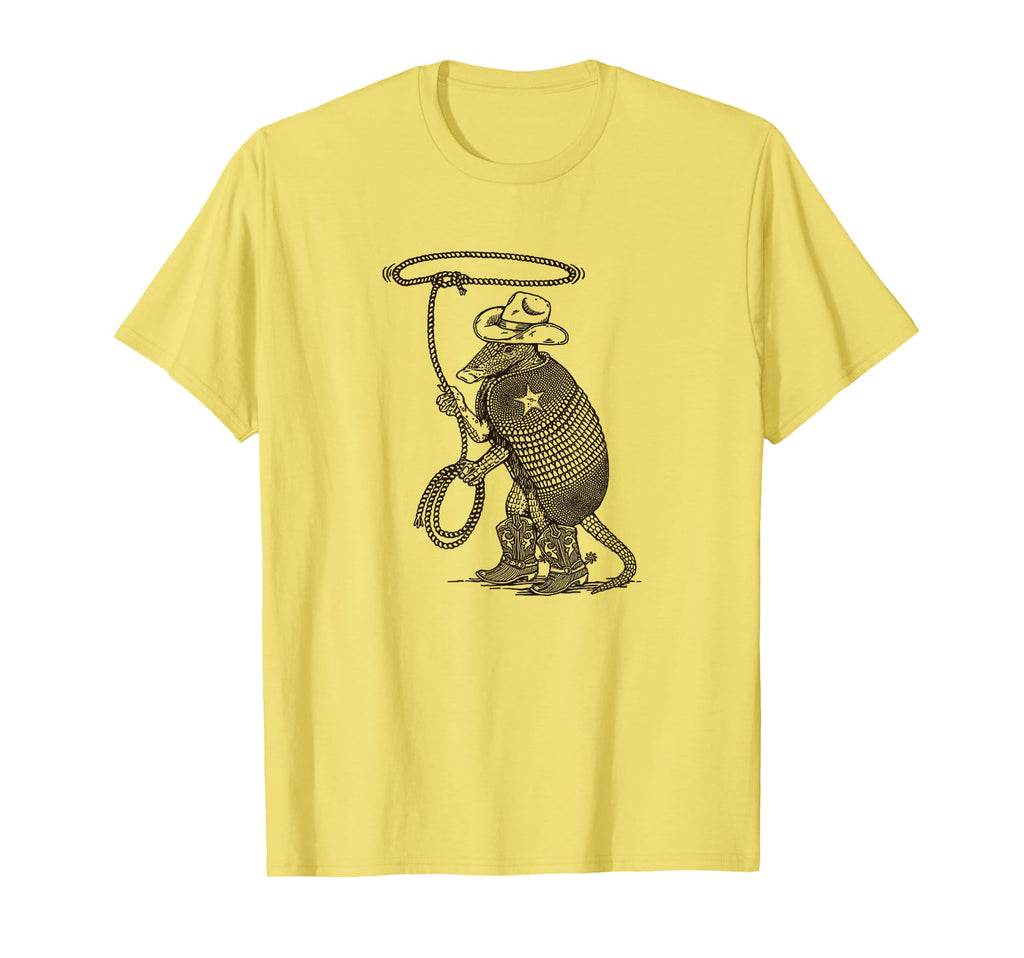 Cowboy Armadillo Western Funny Pet T-Shirt - Novelty Apparel for Adults - T-Shirt, Sweatshirt, Hoodie
