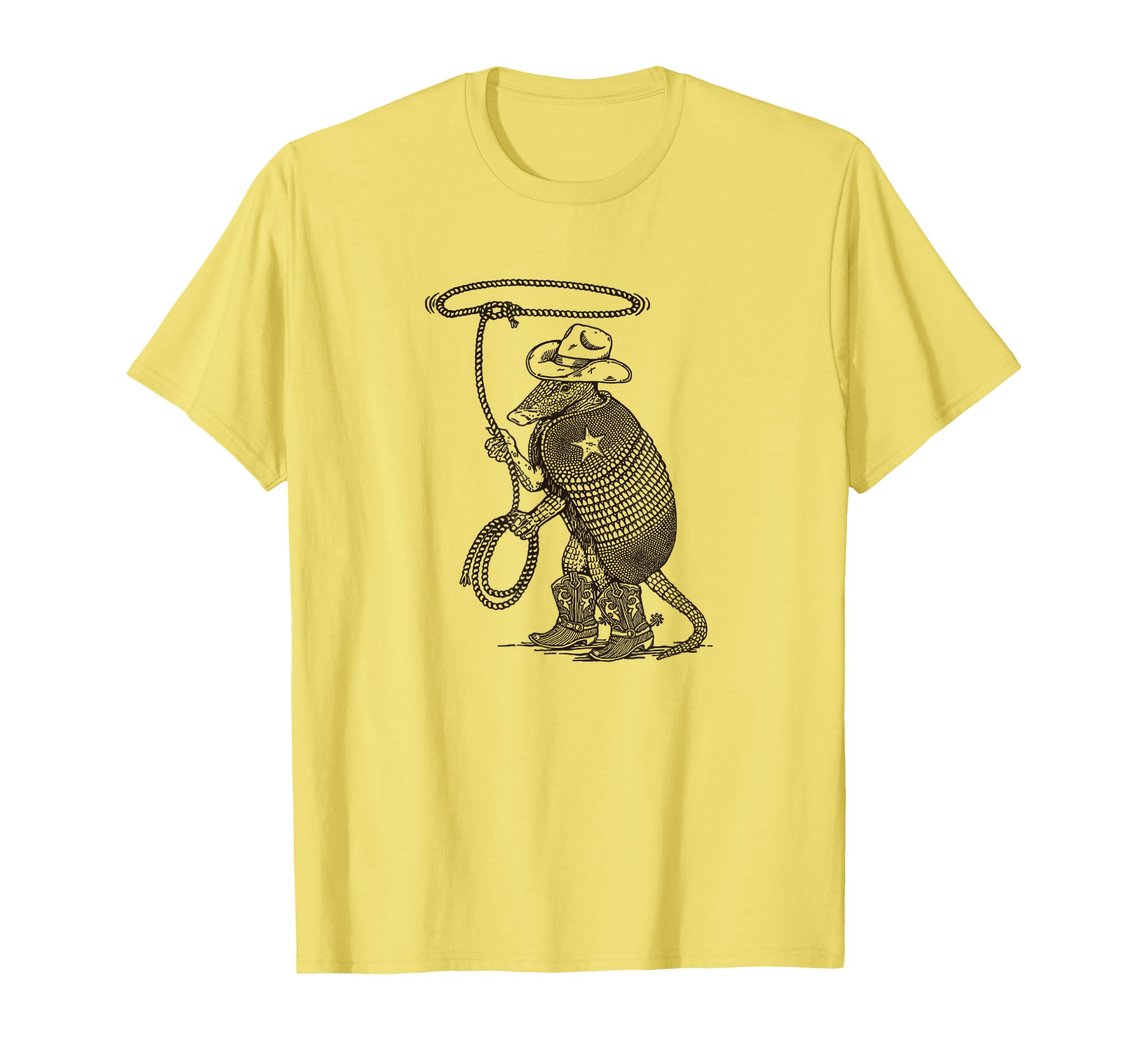 Cowboy Armadillo Western Funny Pet T-Shirt - Novelty Apparel for Adults - T-Shirt, Sweatshirt, Hoodie