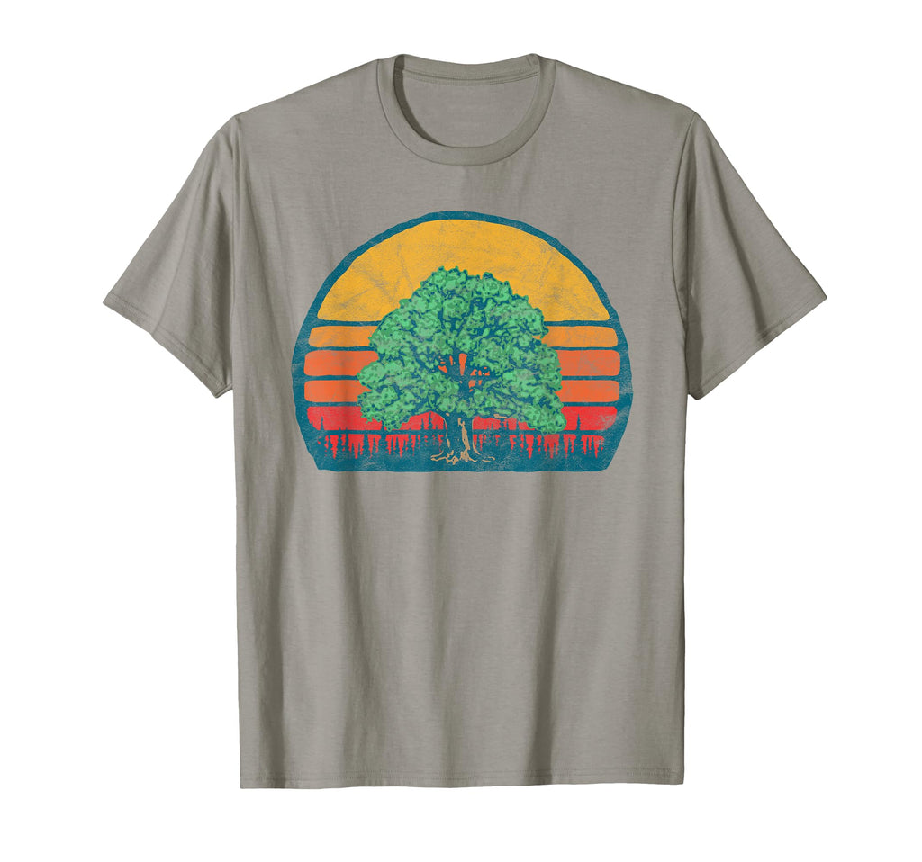 Sun Minimalist Oak Tree T-Shirt - Custom Art Print Unisex - T-Shirt, Sweatshirt, Hoodie