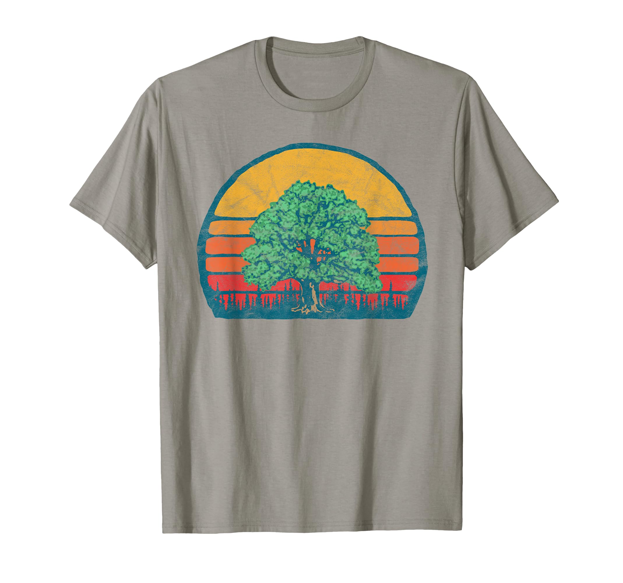 Sun Minimalist Oak Tree T-Shirt - Custom Art Print Unisex - T-Shirt, Sweatshirt, Hoodie
