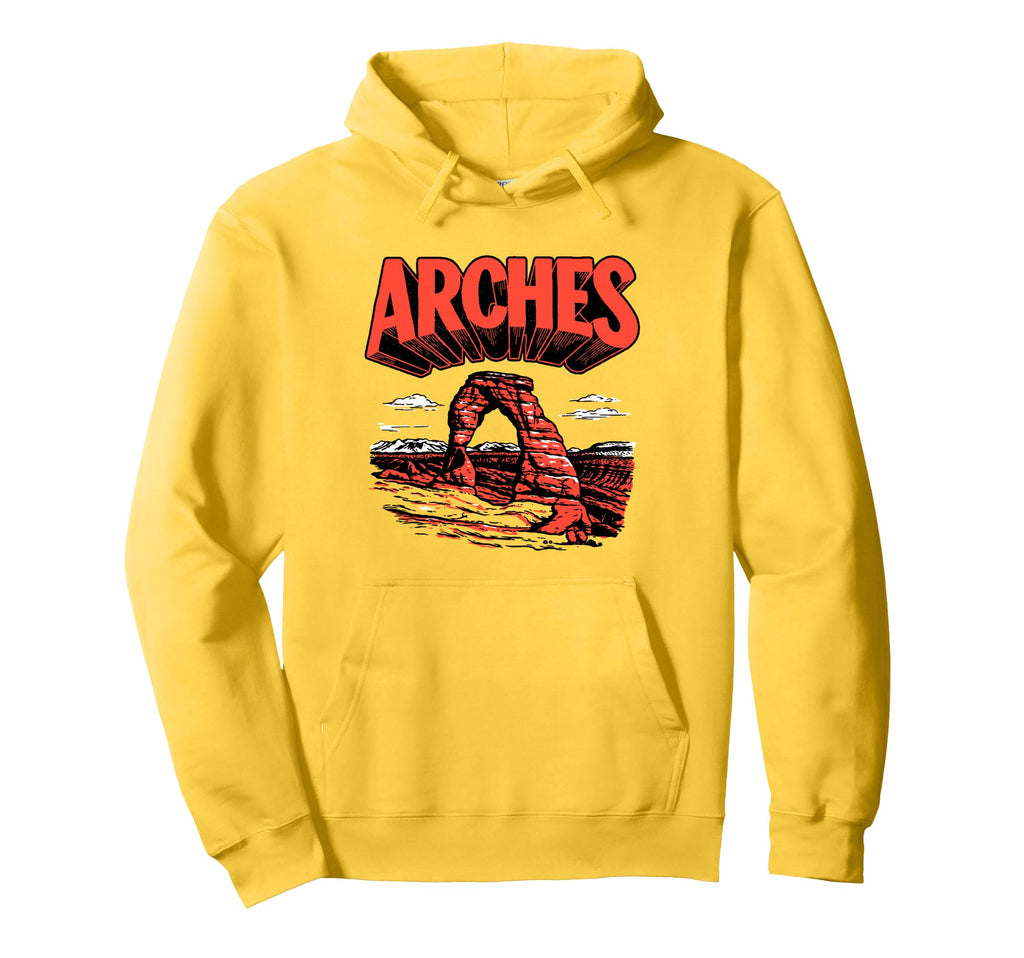 Arches National Park Delicate Arch Hoodie - Trendy Graphic Unisex - T-Shirt, Sweatshirt, Hoodie