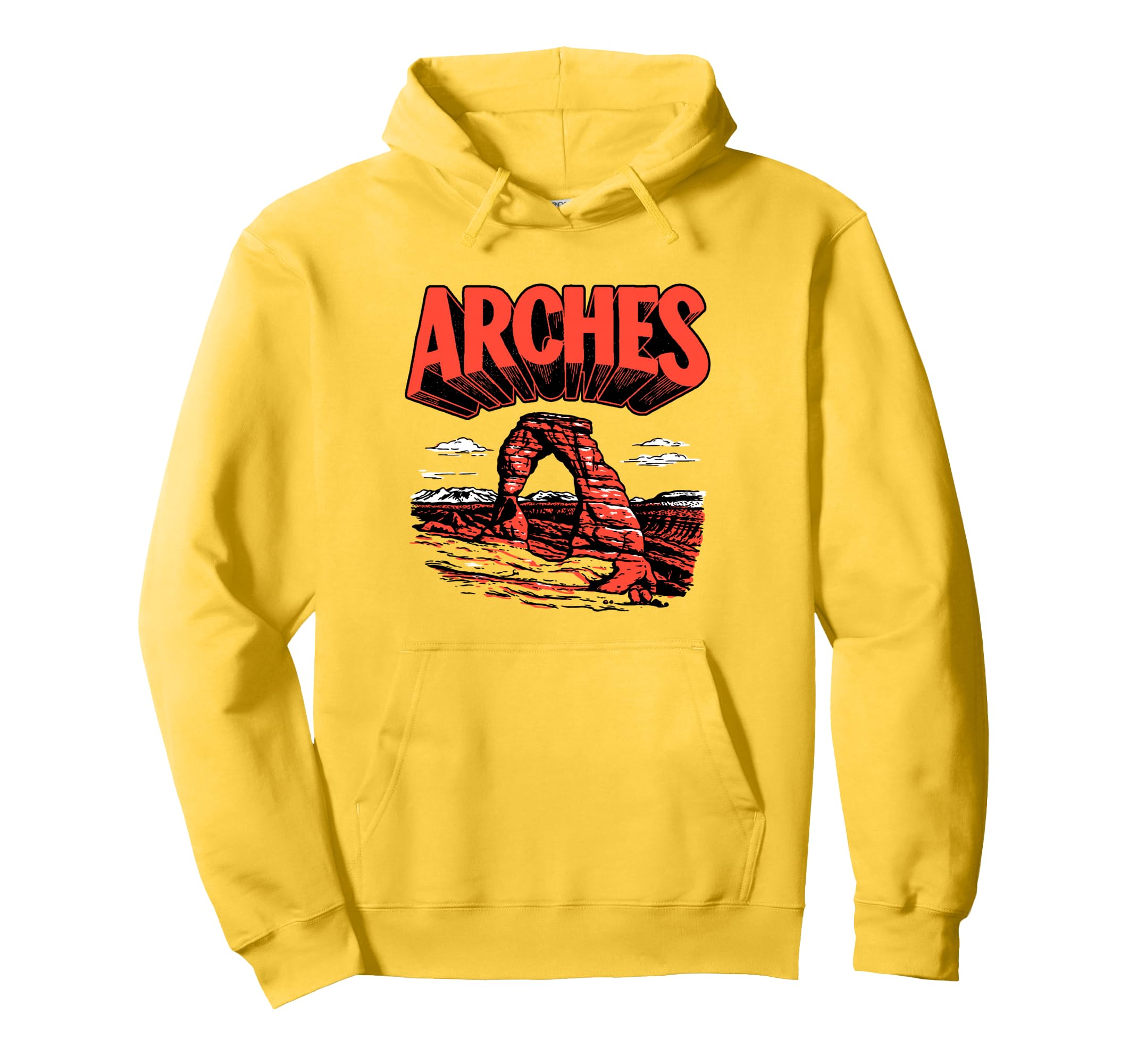 Arches National Park Delicate Arch Hoodie - Trendy Graphic Unisex - T-Shirt, Sweatshirt, Hoodie