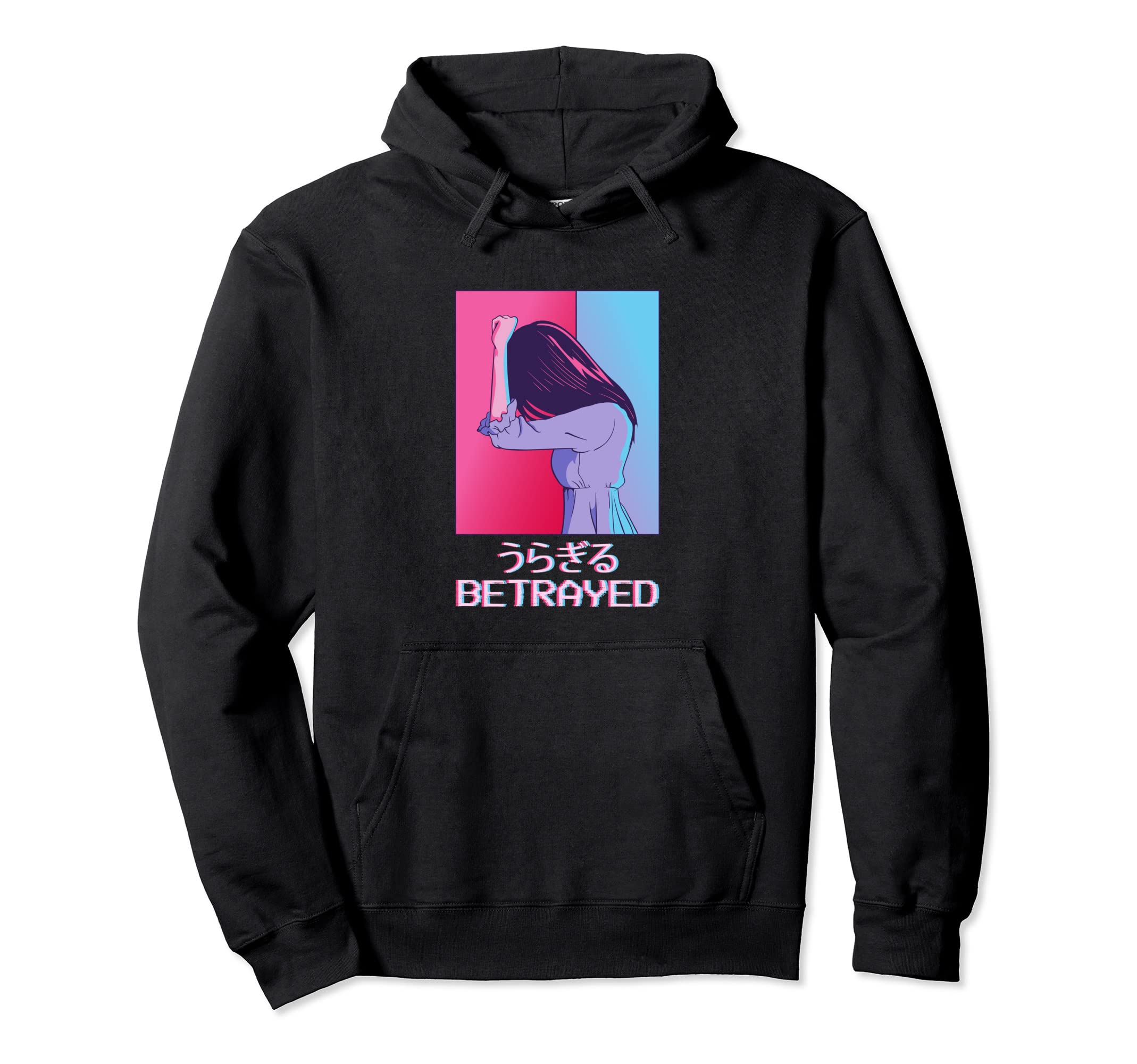 Emo Anime Japanese Vaporwave Hoodie - Minimalist Print for Adults - T-Shirt, Sweatshirt, Hoodie