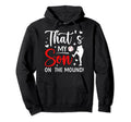 Thats My Son Baseball Pitcher Mom Hoodie - Minimalist Print for Adults - T-Shirt, Sweatshirt, Hoodie