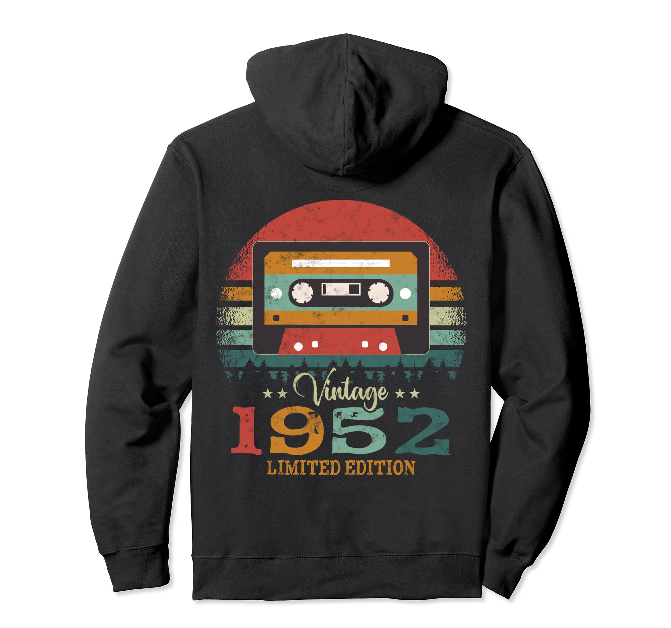 Cassette Tape 1952 Birthday Hoodie - Casual Everyday Wear for Adults - T-Shirt, Sweatshirt, Hoodie