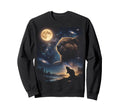 Howling Beaver Full Moon Sweatshirt - Casual Everyday Wear for Adults - T-Shirt, Sweatshirt, Hoodie