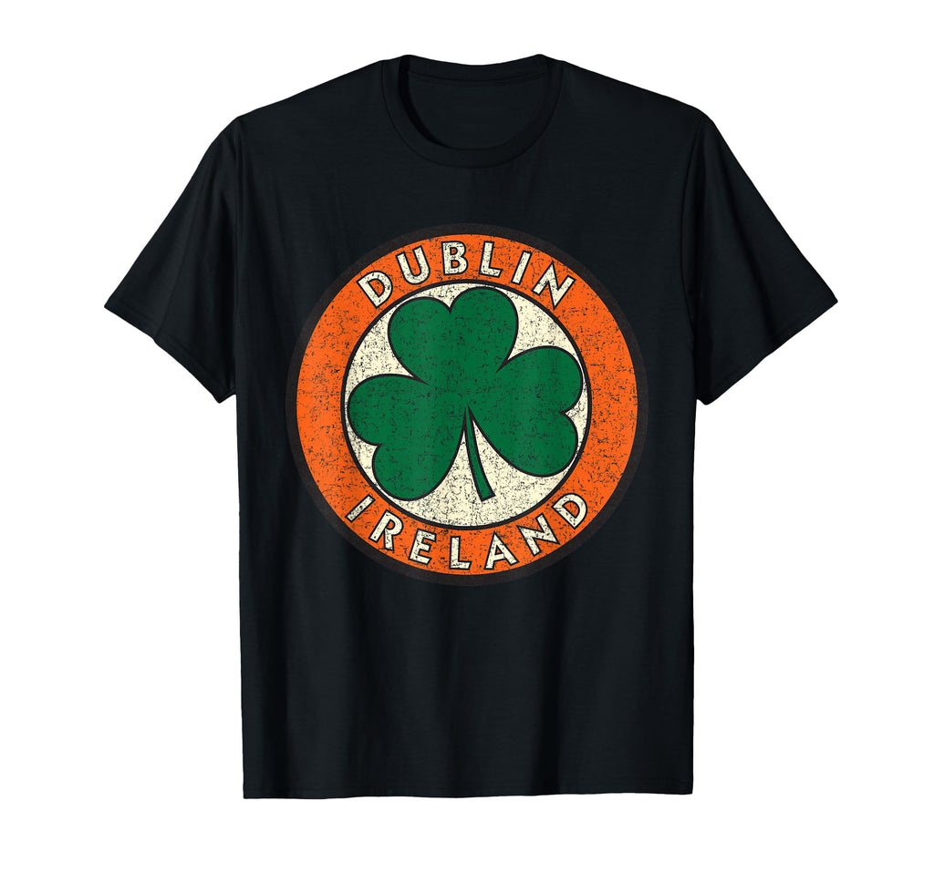 Dublin Ireland Shamrock Circle Sign T-Shirt - Trendy Graphic for Adults - T-Shirt, Sweatshirt, Hoodie