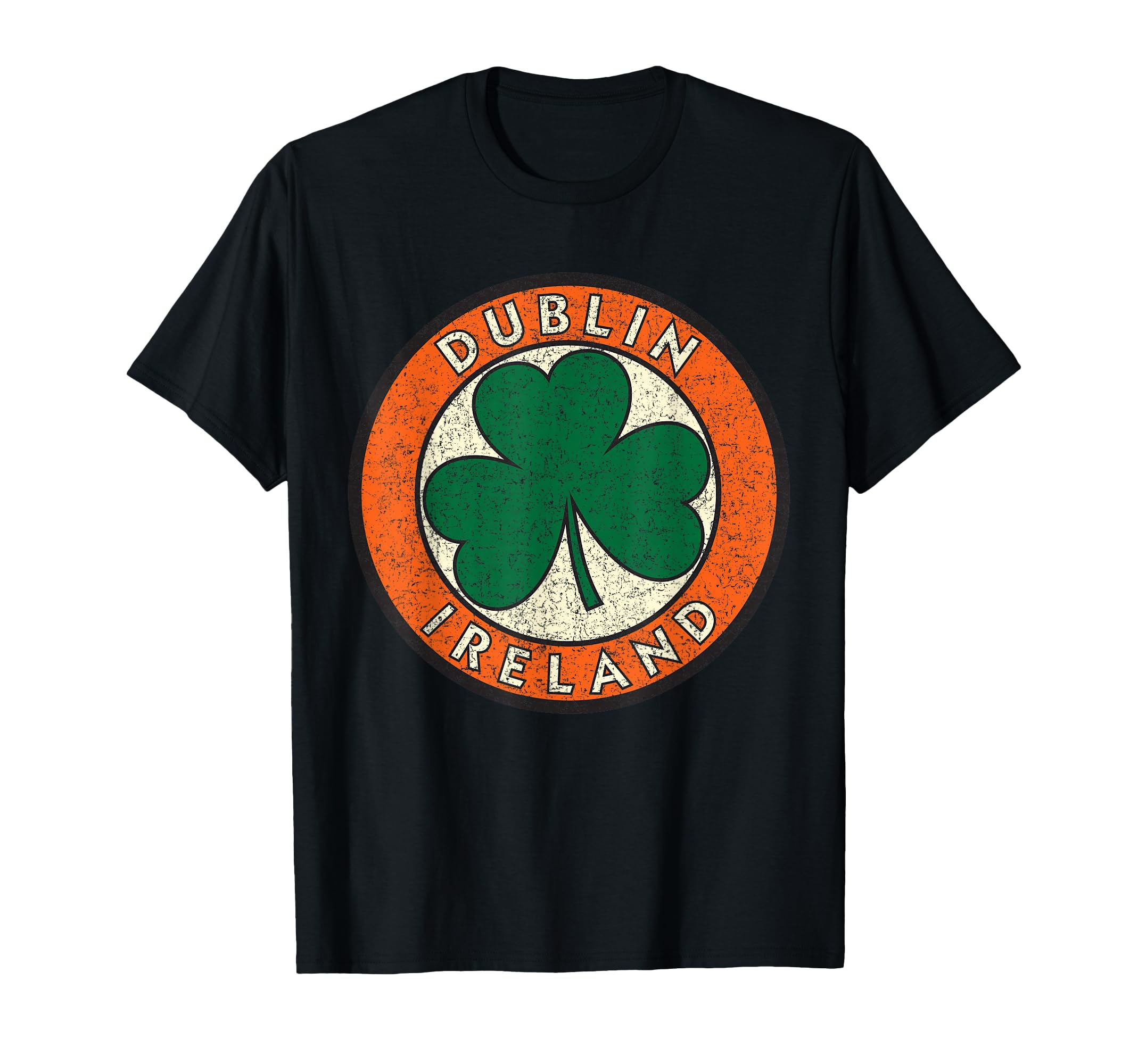 Dublin Ireland Shamrock Circle Sign T-Shirt - Trendy Graphic for Adults - T-Shirt, Sweatshirt, Hoodie