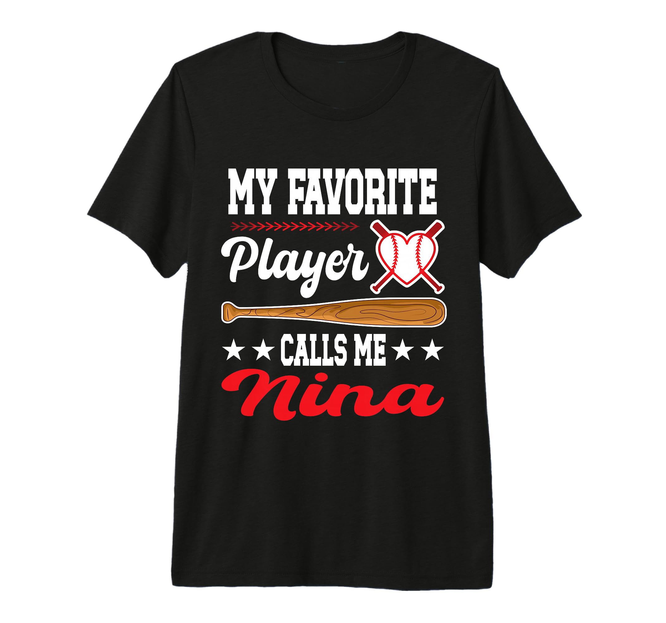 My Favorite Player Calls Me Nina T-Shirt - Minimalist Print for Adults - T-Shirt, Sweatshirt, Hoodie