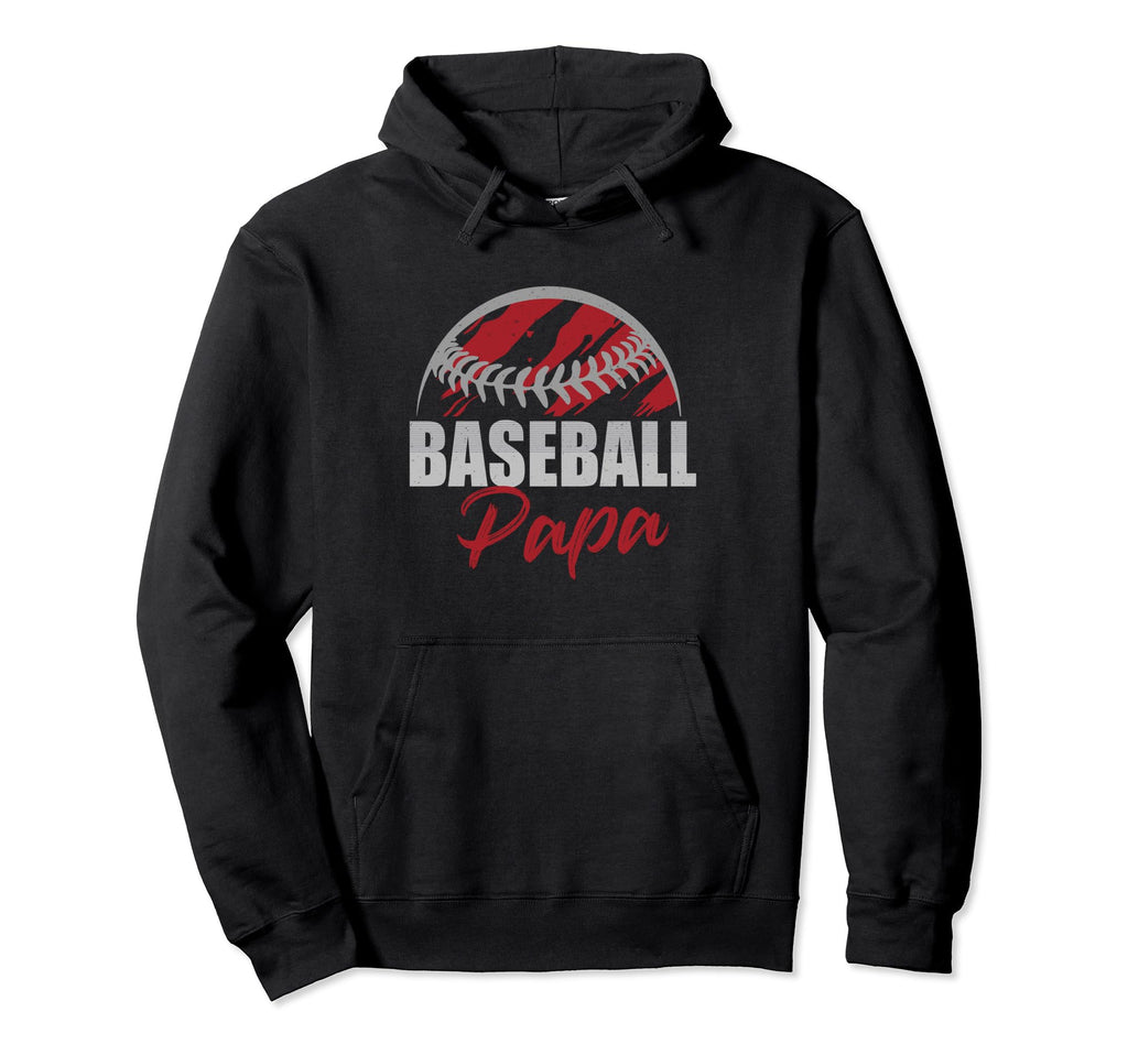 Baseball Papa Life Gifts Fathers Day Hoodie - Minimalist Print for Adults - T-Shirt, Sweatshirt, Hoodie