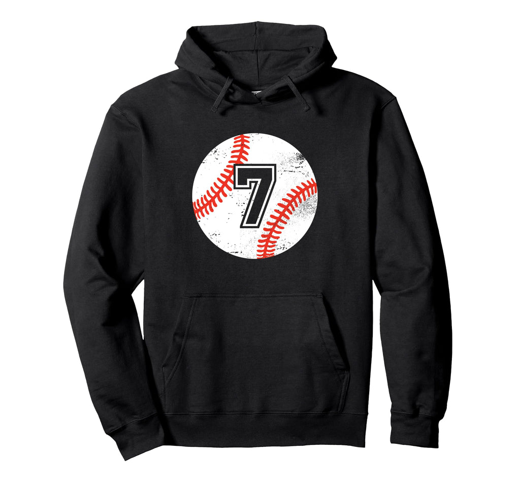 Baseball Player 7 Baseball Mom Dad Hoodie - Novelty Apparel for Adults - T-Shirt, Sweatshirt, Hoodie