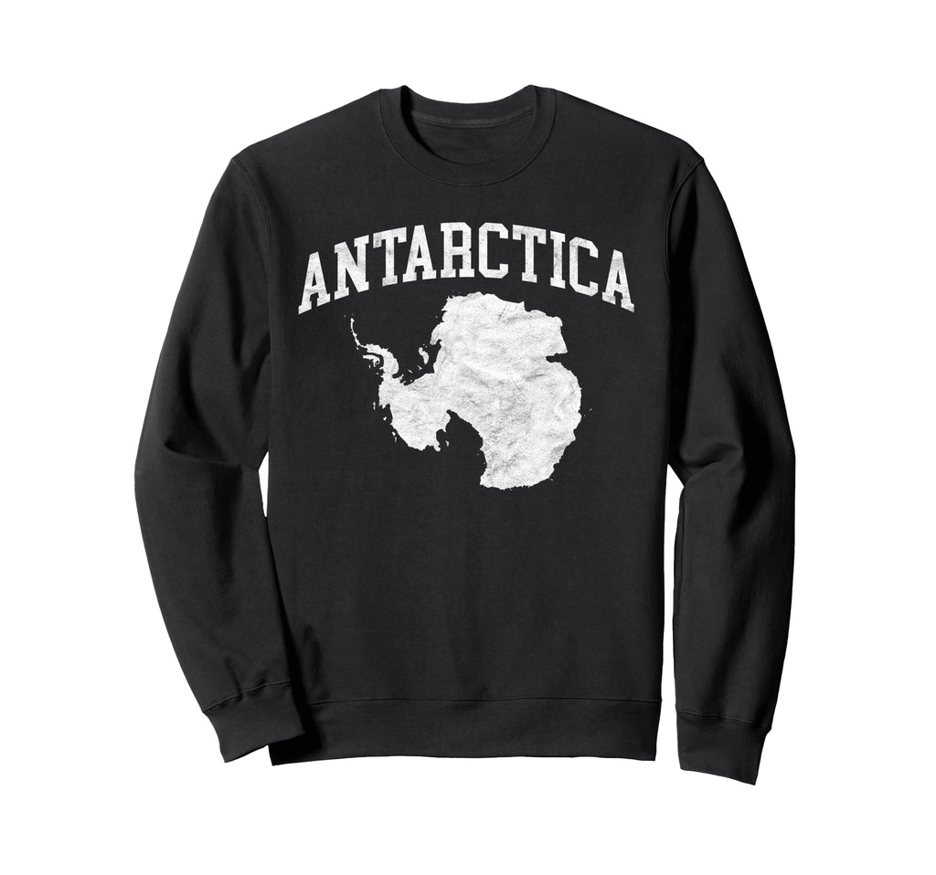 Antarctic Map Minimalist Sweatshirt - Novelty Apparel for Adults - T-Shirt, Sweatshirt, Hoodie