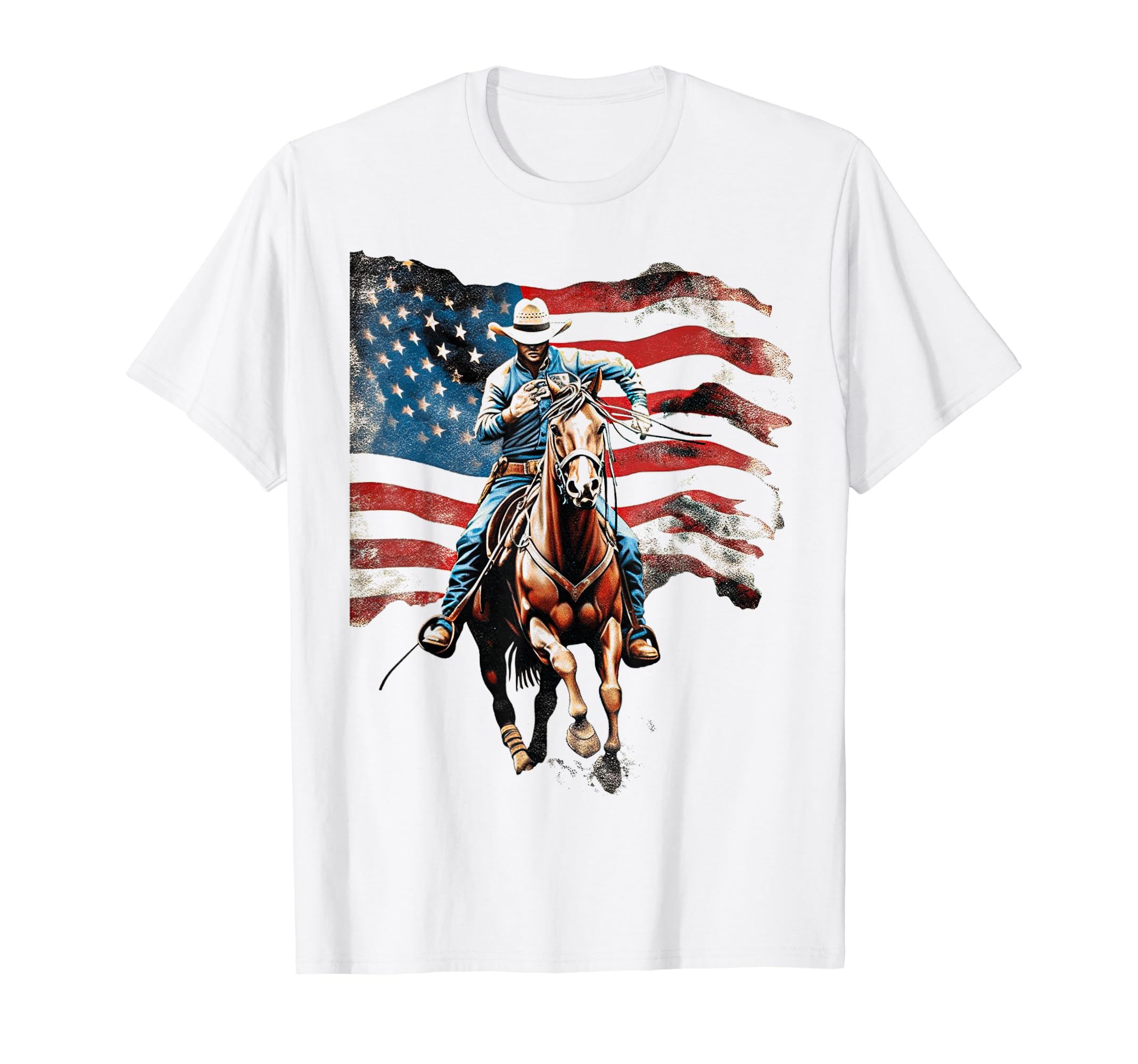 Cowboy Rodeo Horse Riding Usa Cowboy T-Shirt - Streetwear Style for Adults - T-Shirt, Sweatshirt, Hoodie