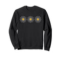 Boho Happy Daisies Summer Art Sweatshirt - Fun Novelty Design Men Women - T-Shirt, Sweatshirt, Hoodie