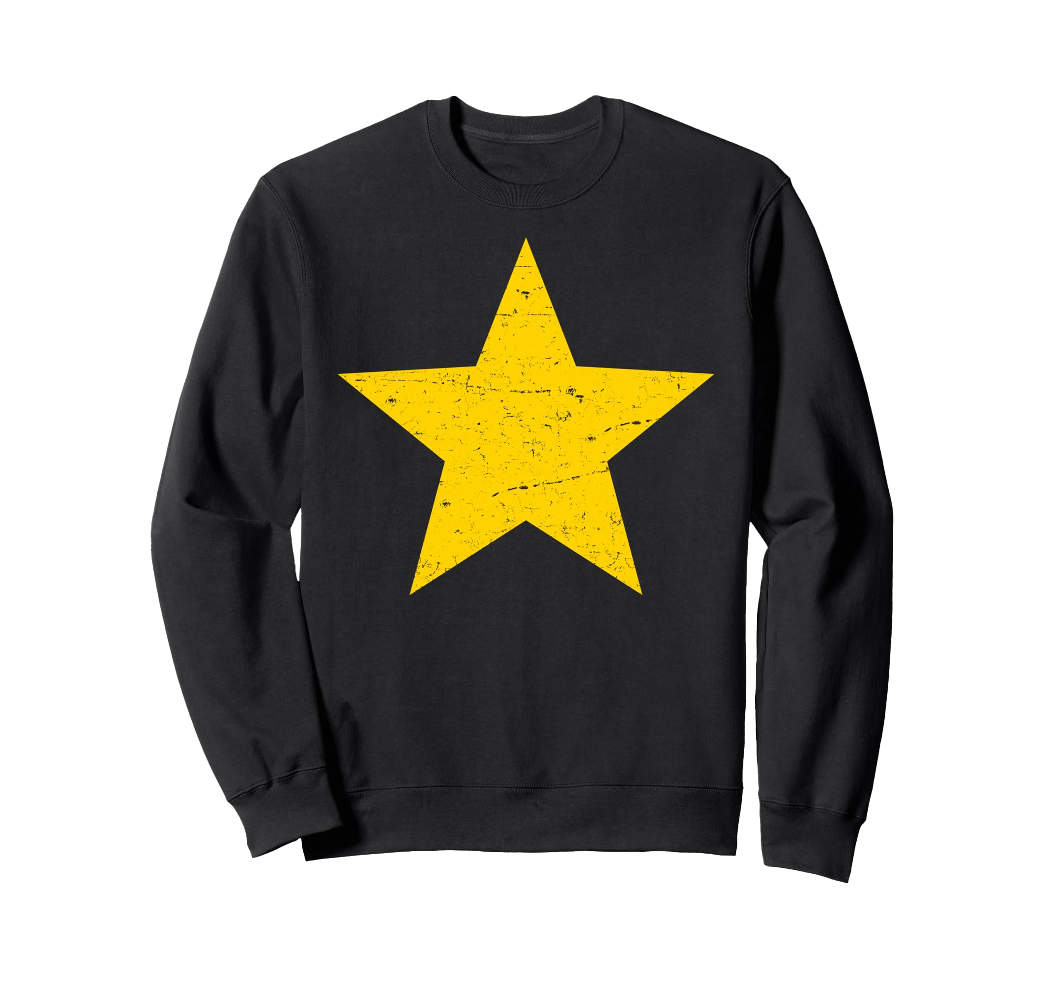 Grunge Alternative Distressed Yellow Sweatshirt - Novelty Apparel Unisex - T-Shirt, Sweatshirt, Hoodie