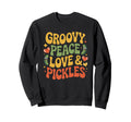Peace Love Pickles Boho Sweatshirt - Minimalist Print Unisex - T-Shirt, Sweatshirt, Hoodie