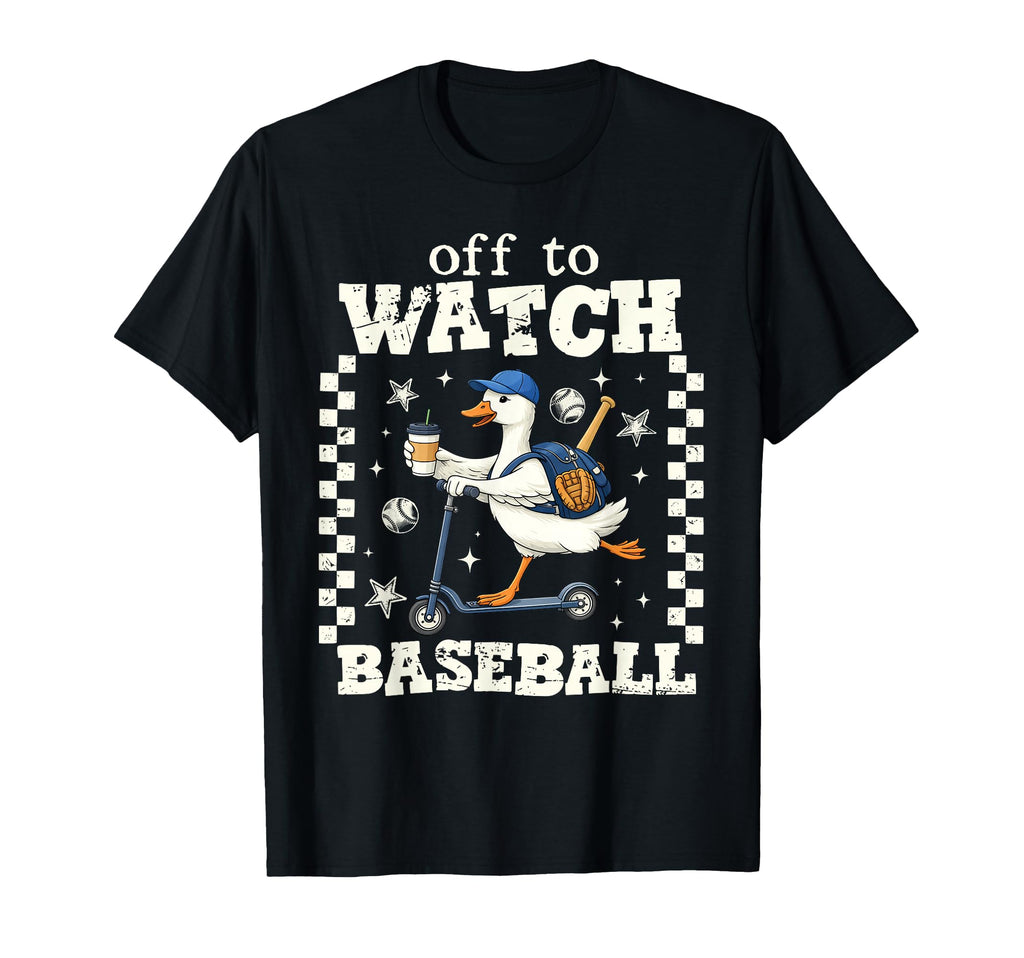 Off To Watch Baseball Funny Goose Sweatshirt - Streetwear Style for Adults - T-Shirt, Sweatshirt, Hoodie