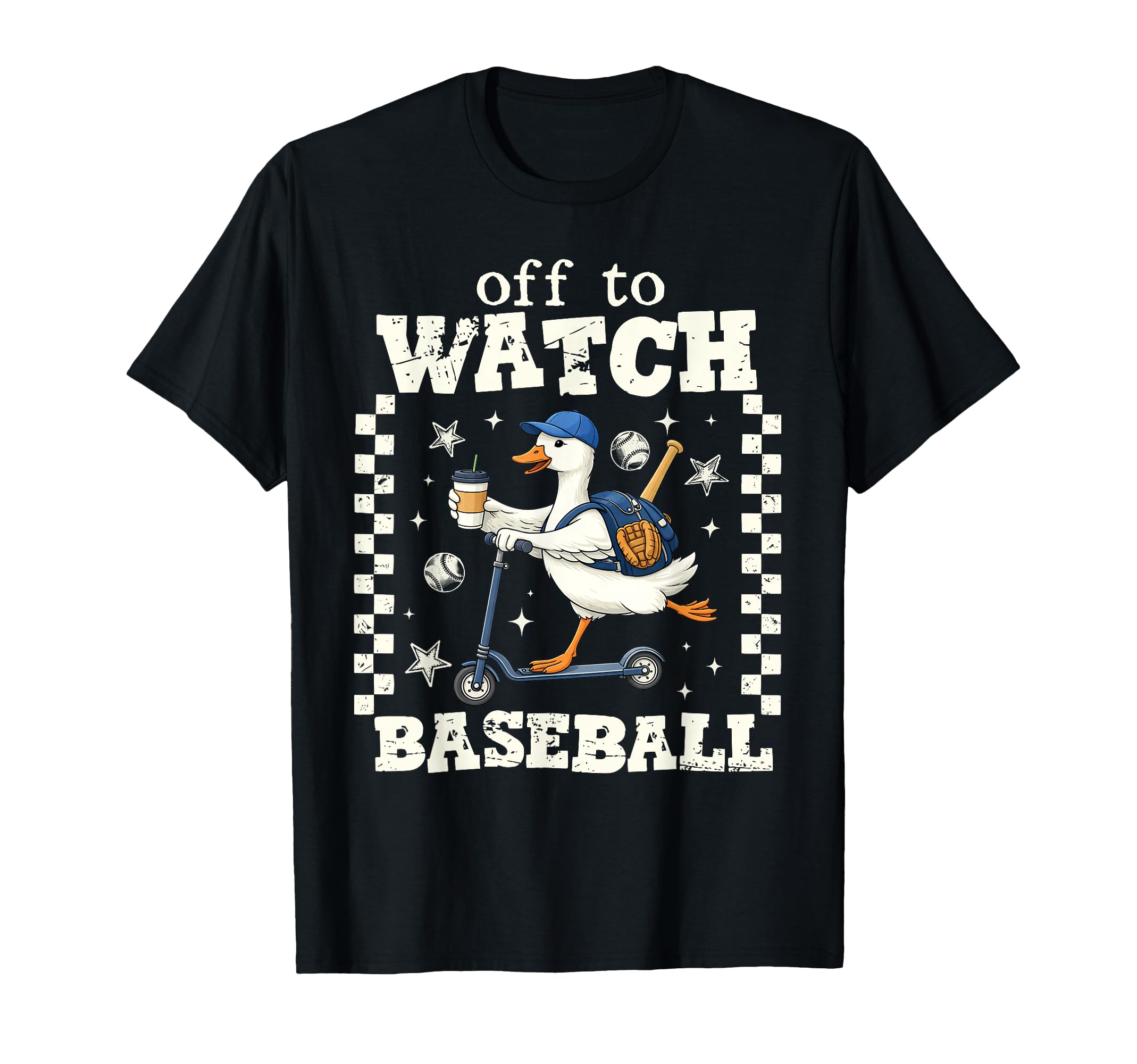 Off To Watch Baseball Funny Goose Sweatshirt - Streetwear Style for Adults - T-Shirt, Sweatshirt, Hoodie