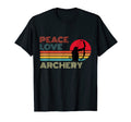 Peace Love Archery Striped Sunset T-Shirt - Streetwear Style for Adults - T-Shirt, Sweatshirt, Hoodie
