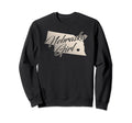 Nebraska Distressed State Outline Sweatshirt - Streetwear Style for Adults - T-Shirt, Sweatshirt, Hoodie