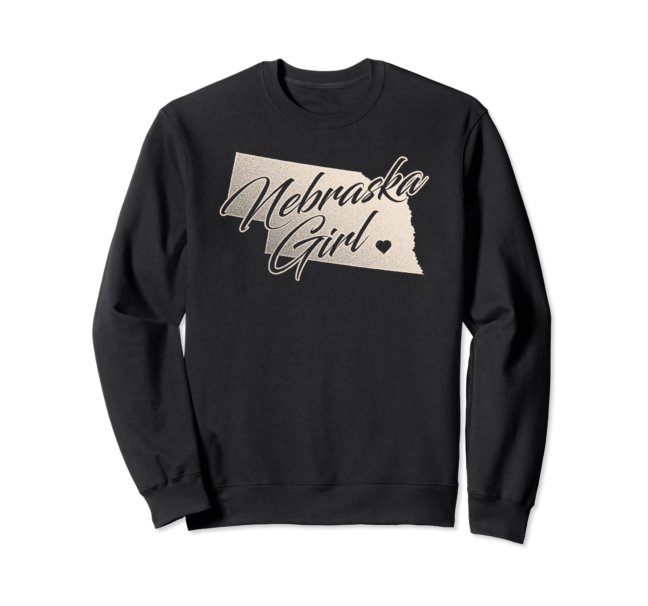 Nebraska Distressed State Outline Sweatshirt - Streetwear Style for Adults - T-Shirt, Sweatshirt, Hoodie