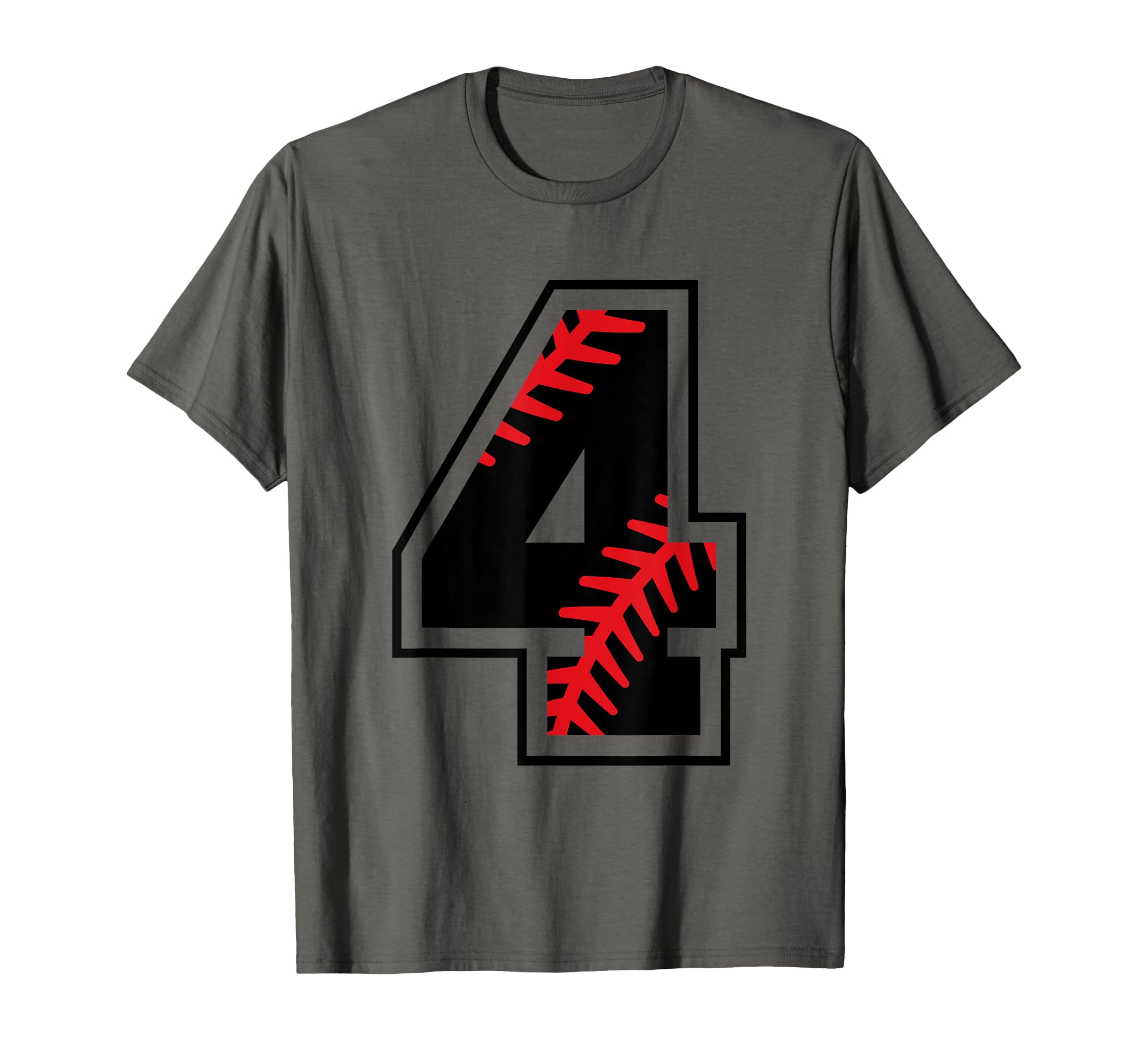 Number 4 Baseball Varsity Number T-Shirt - Casual Everyday Wear for Adults - T-Shirt, Sweatshirt, Hoodie