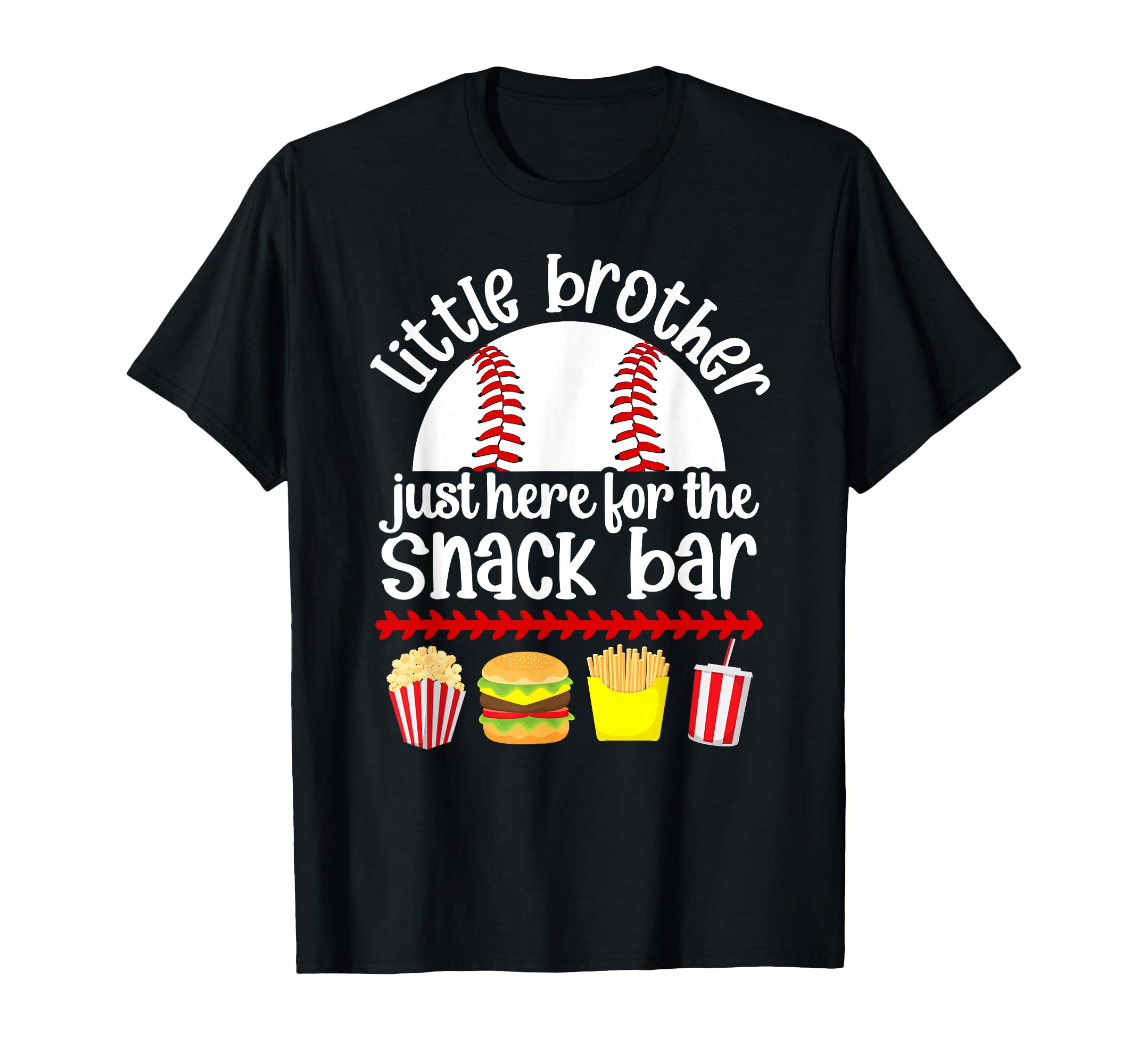 Little Brother Baseball Brother T-Shirt - Aesthetic Graphic for Adults - T-Shirt, Sweatshirt, Hoodie
