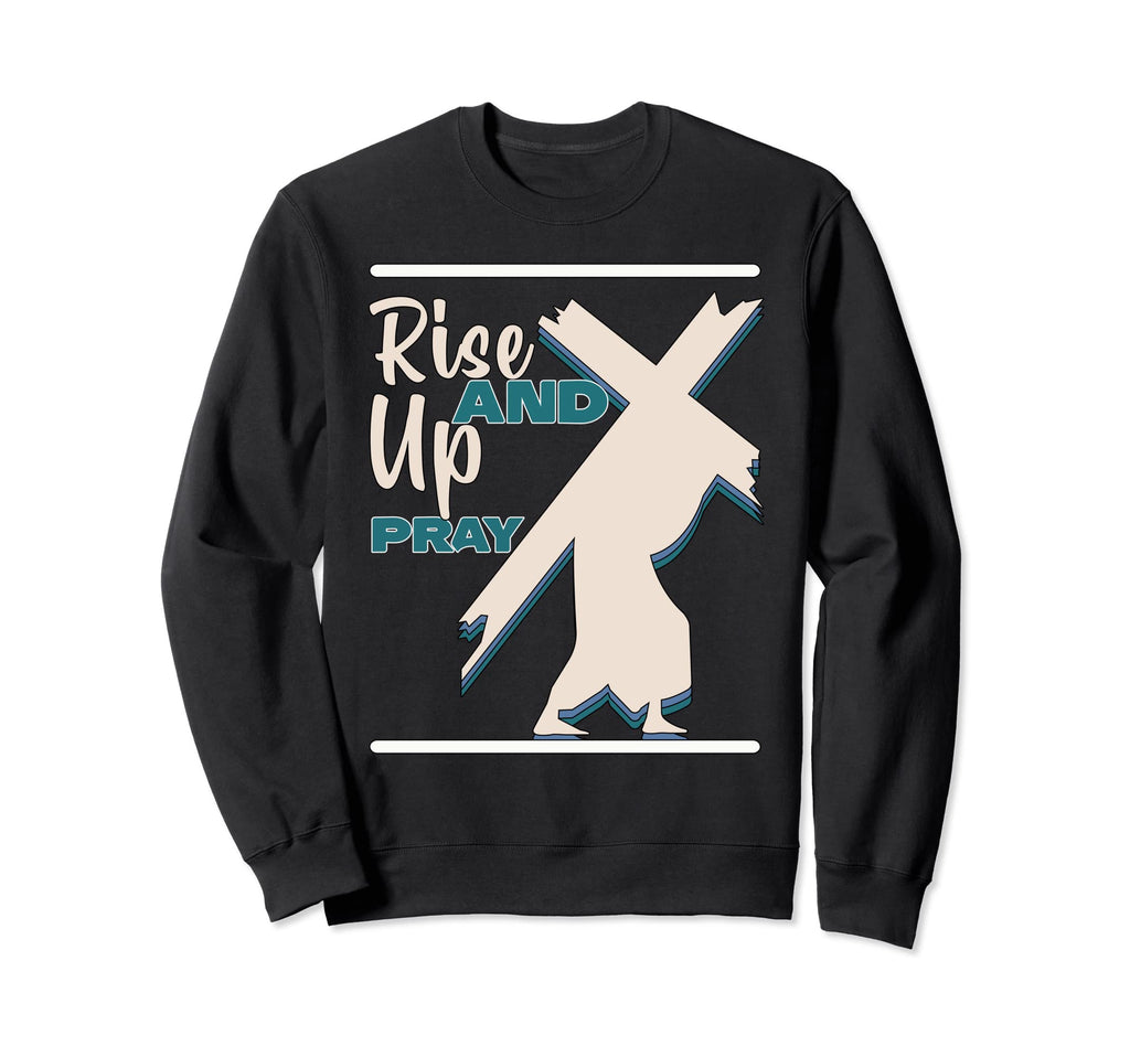 Happy Rise Up And Pray Boho Sweatshirt - Aesthetic Graphic for Adults - T-Shirt, Sweatshirt, Hoodie