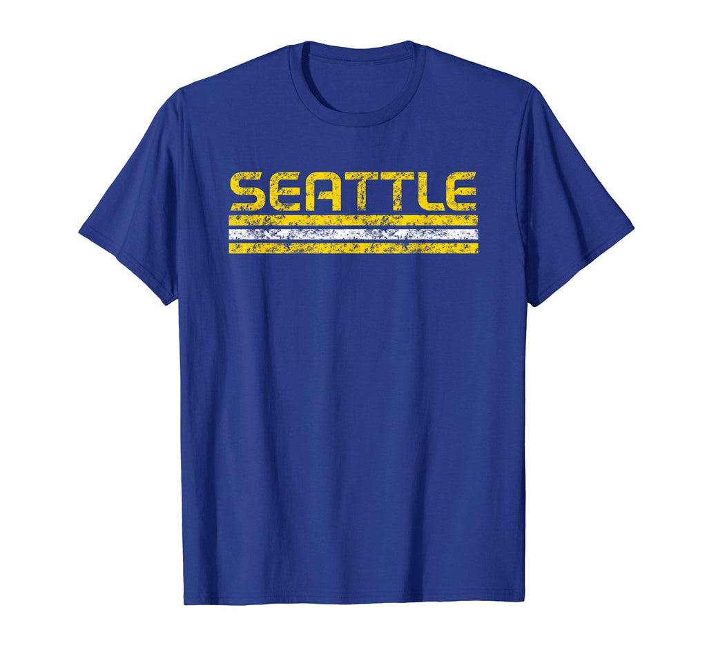 Seattle Washington Weathered Stripe T-Shirt - Novelty Apparel Men Women - T-Shirt, Sweatshirt, Hoodie