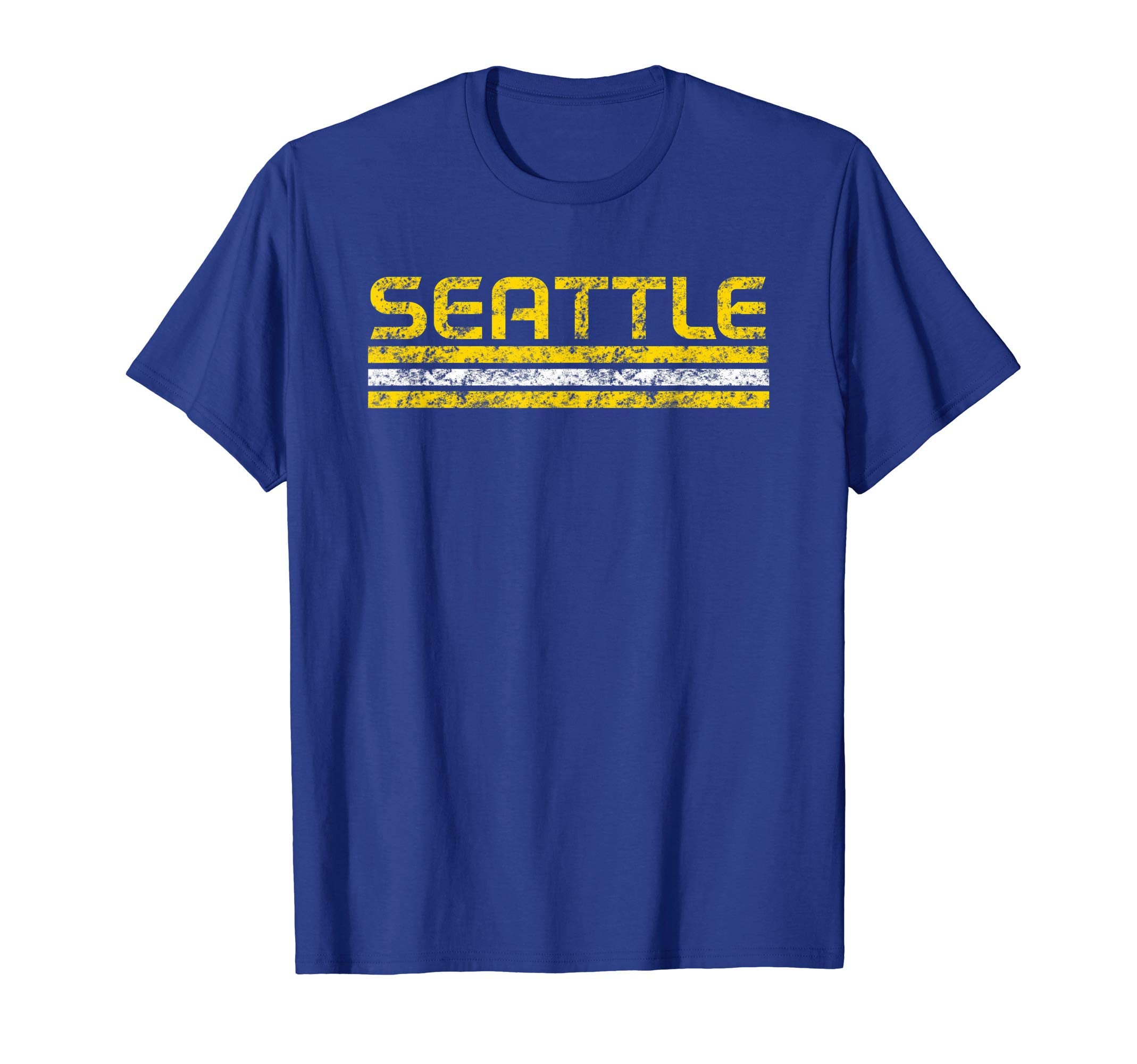 Seattle Washington Weathered Stripe T-Shirt - Novelty Apparel Men Women - T-Shirt, Sweatshirt, Hoodie