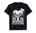Senior Dad Class 2026 Baseball Heart T-Shirt - Minimalist Print Unisex - T-Shirt, Sweatshirt, Hoodie