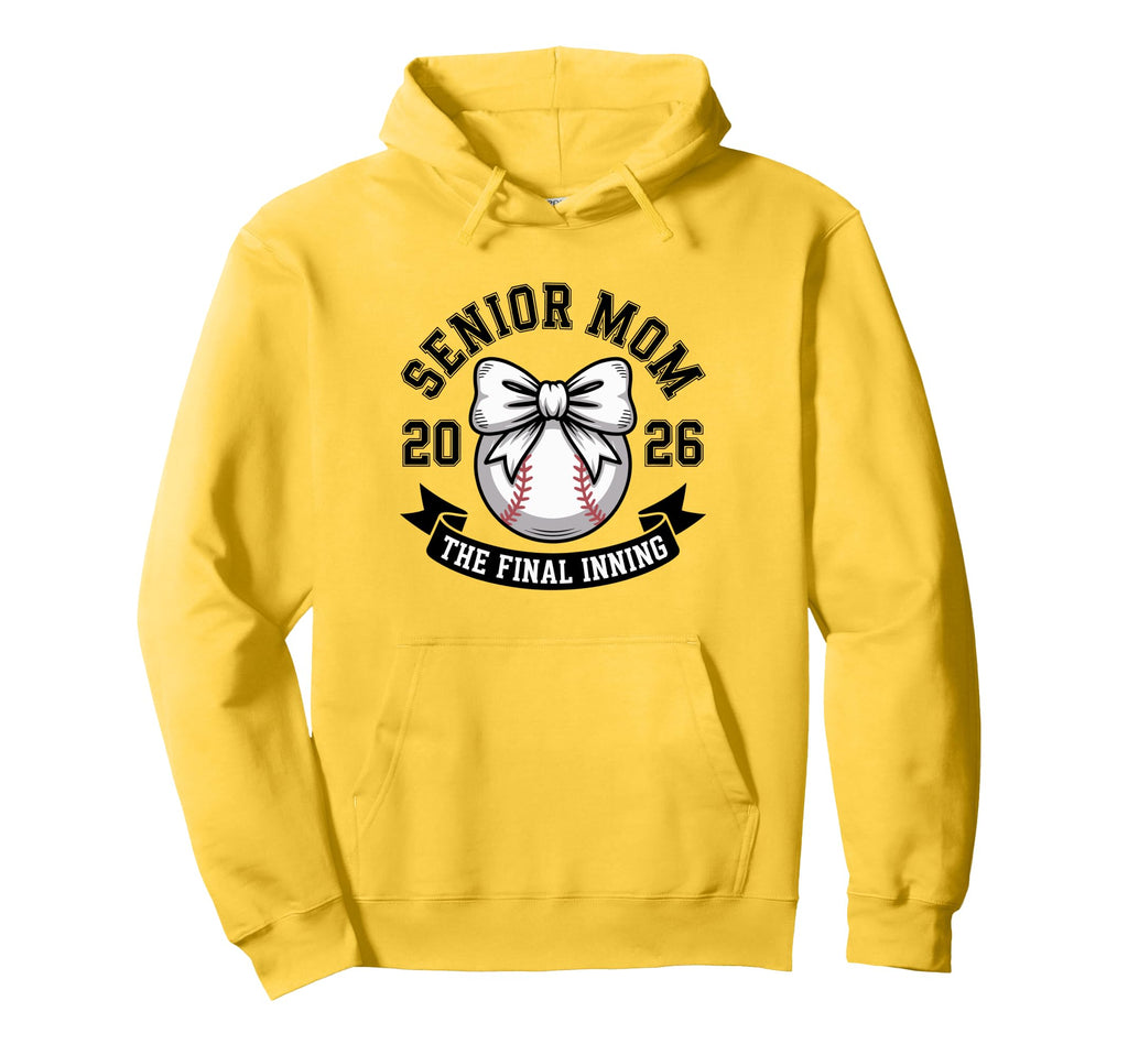Baseball Senior Mom Class 2026 Proud Hoodie - Custom Art Print Men Women - T-Shirt, Sweatshirt, Hoodie