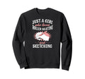 Just Who Loves Roller Skating And Sweatshirt - Graphic Print Unisex - T-Shirt, Sweatshirt, Hoodie