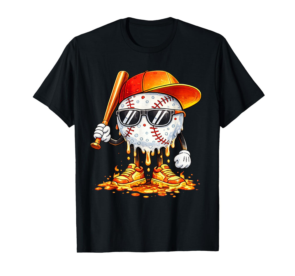 Baseball Drip Team And Ice Cream T-Shirt - Streetwear Style Men Women - T-Shirt, Sweatshirt, Hoodie
