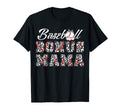 Baseball Bonus Mama Leopard Game Day Family T-Shirt - Graphic Print Unisex - T-Shirt, Sweatshirt, Hoodie