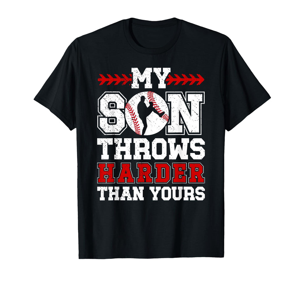 Proud Baseball Pitcher Mom Baseball T-Shirt - Casual Everyday Wear Unisex - T-Shirt, Sweatshirt, Hoodie