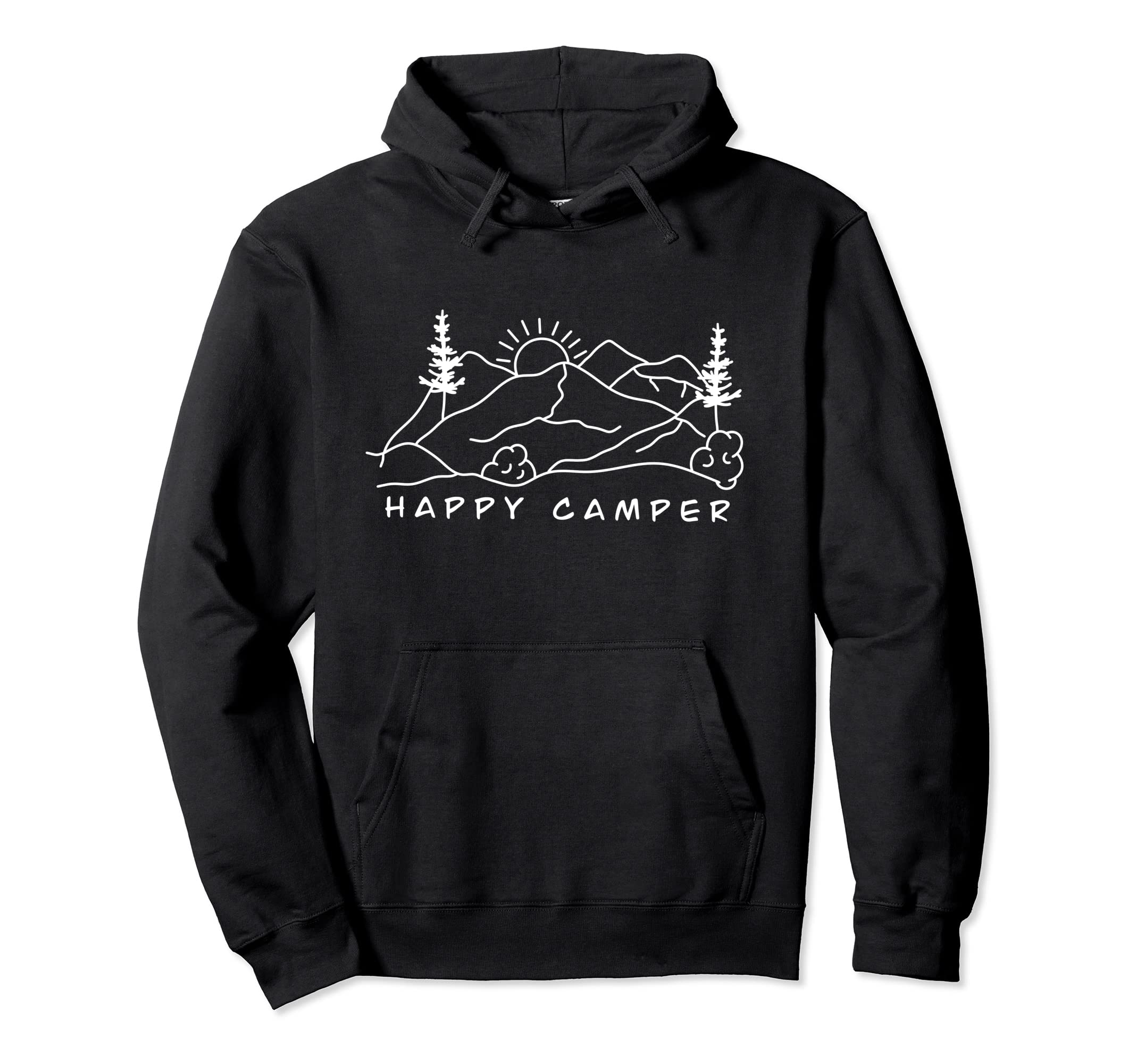 American Happy Camper 90S Gorpcore Hoodie - Unique Graphic for Adults - T-Shirt, Sweatshirt, Hoodie