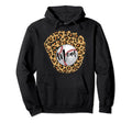 Baseball Mom Leopard Hand Softball Mama Hoodie - Graphic Print Unisex - T-Shirt, Sweatshirt, Hoodie