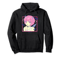 Japanese Anime Punk Evil Pastel Hoodie - Minimalist Print for Adults - T-Shirt, Sweatshirt, Hoodie