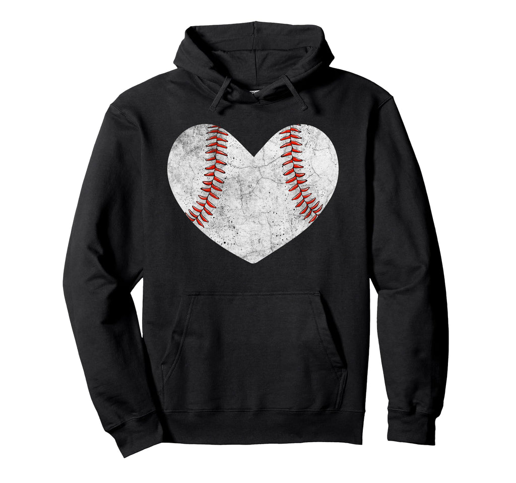 Baseball Heart Mom Mama Mothers Day Hoodie - Trendy Graphic Unisex - T-Shirt, Sweatshirt, Hoodie