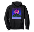 Vaporwave Mountain Landscape Night Sky Hoodie - Graphic Print Men Women - T-Shirt, Sweatshirt, Hoodie